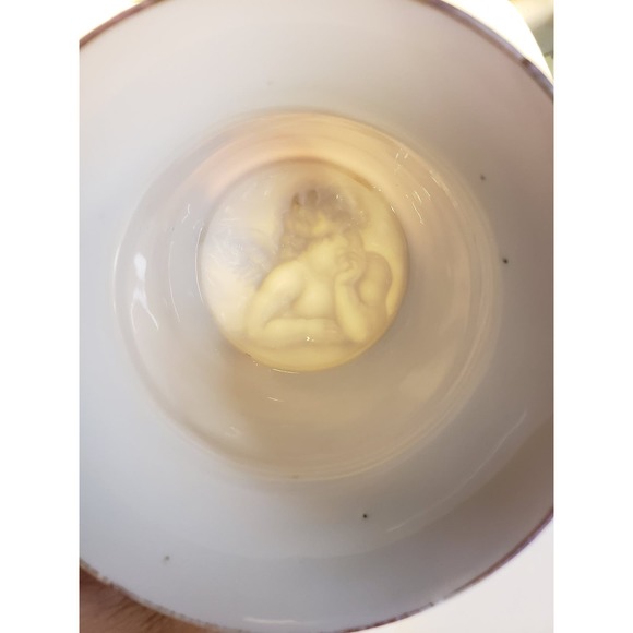 Karlsbad Cherub Lithophane Shaving Mug Pink Blue Gold - Picture 3 of 10